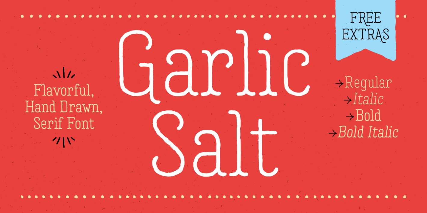 Garlic Salt Regular Font preview