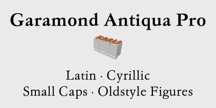 Garamond Antiqua Pro Regular Font preview