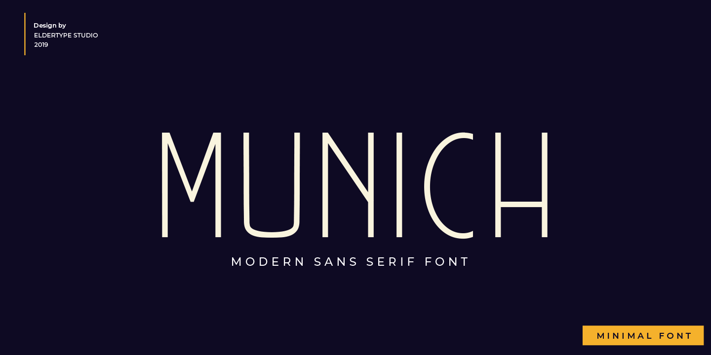 MUNICH SANS Regular Font preview