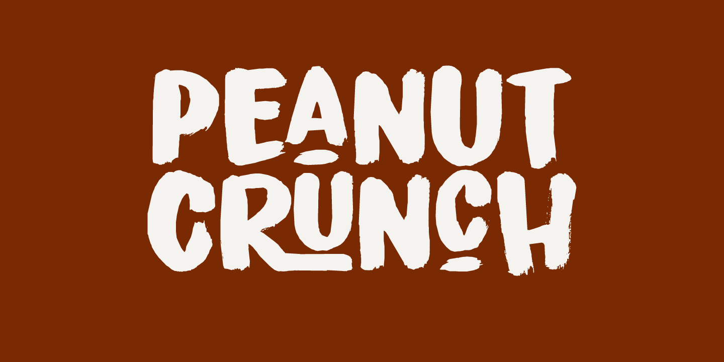 Peanut Crunch Regular Font preview