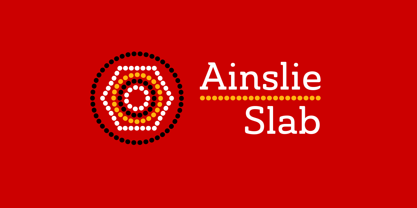 Ainslie Slab Con Med Font preview