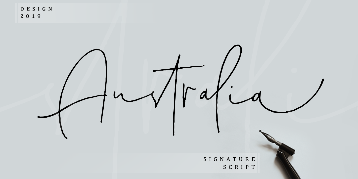 Australia Font preview