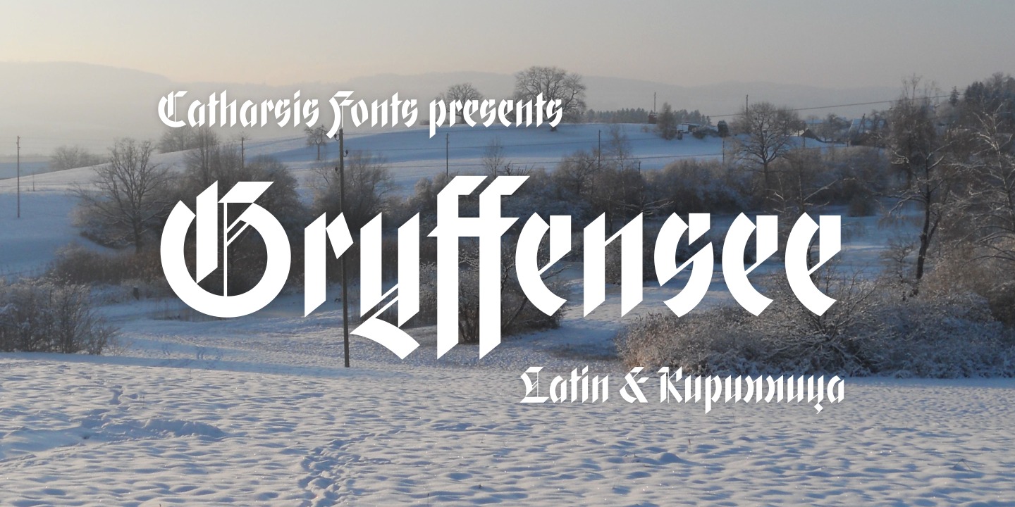 Gryffensee Pro Font preview