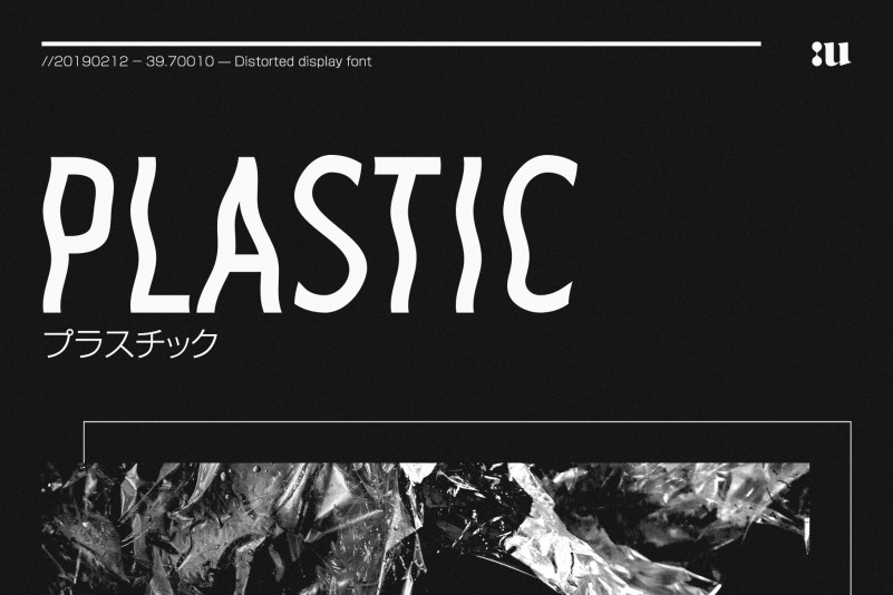 Plastic Font preview