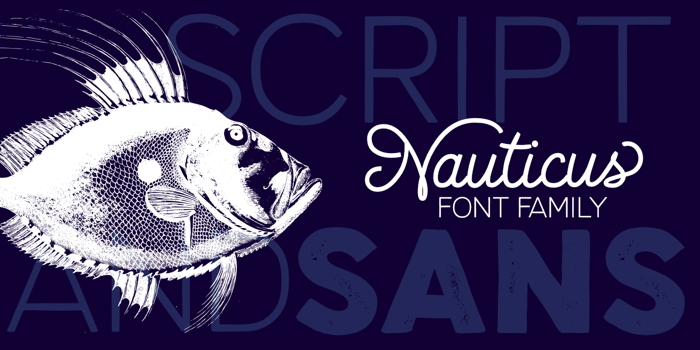 Nauticus Sans Regular Font preview