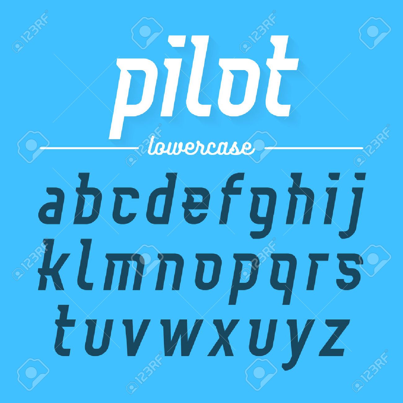 Pilot Regular Font preview
