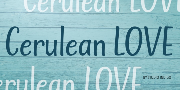 Cerulean Love Regular Font preview