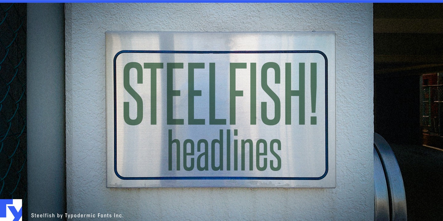 Steelfish Regular Font preview