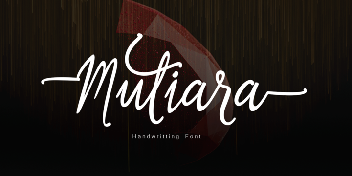 Mutiara Regular Font preview