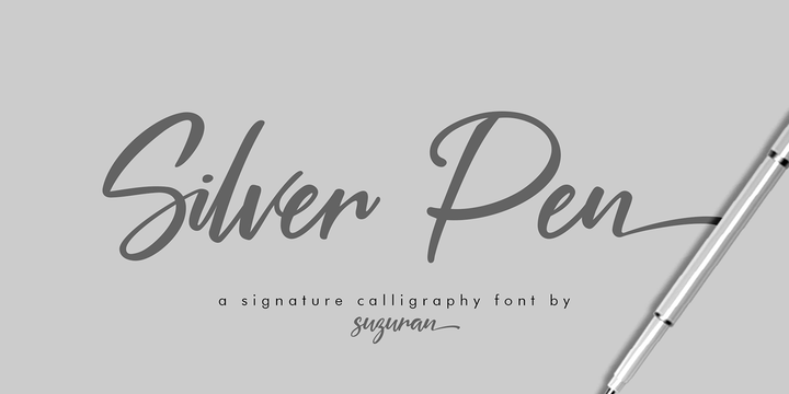 Silver Pen Regular Font preview