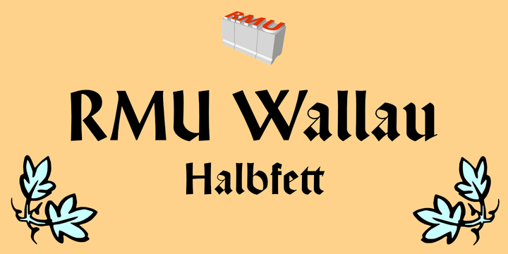 Wallau RMU Halbfett Font preview