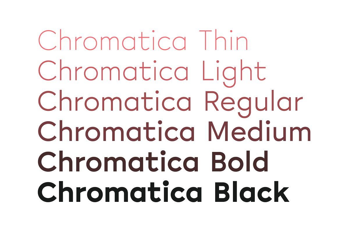 Chromatica Font preview