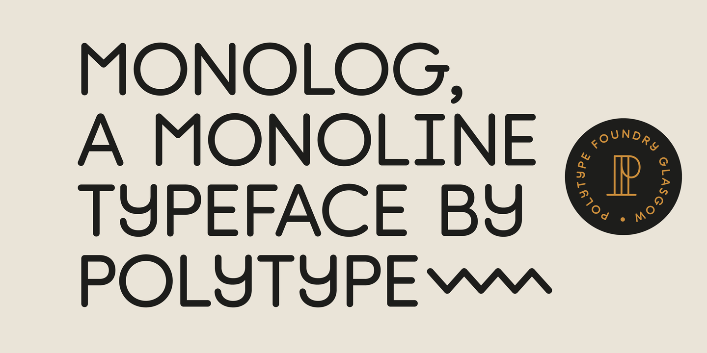 Monolog Medium Font preview