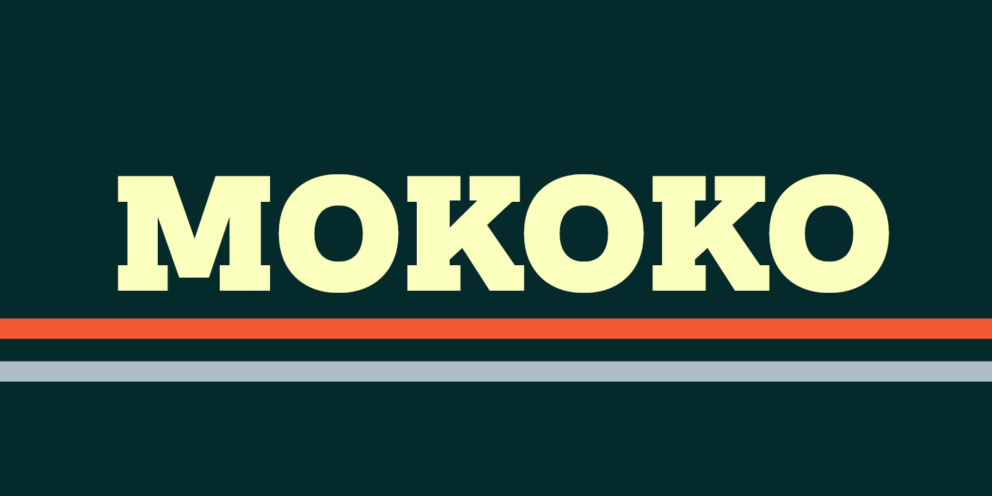 Mokoko Medium Font preview