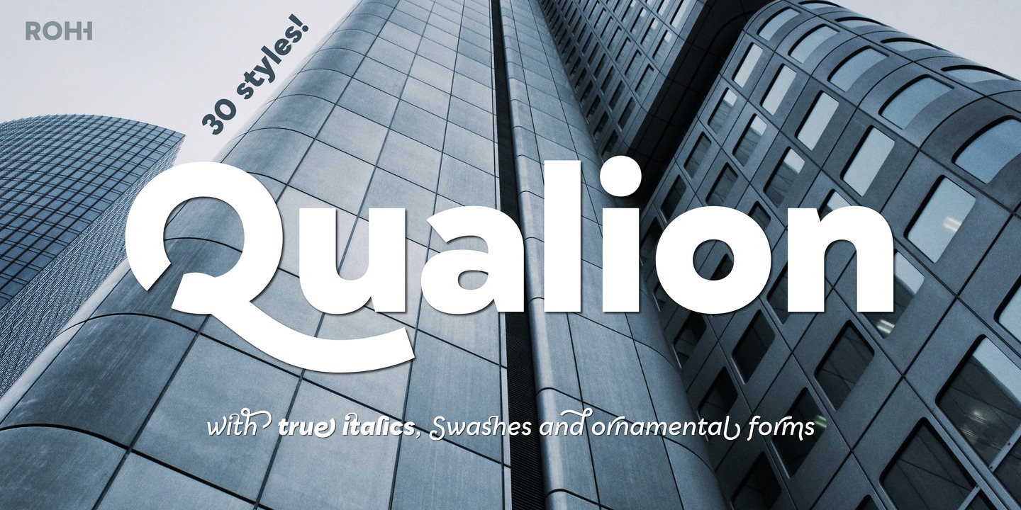 Qualion Regular Font preview