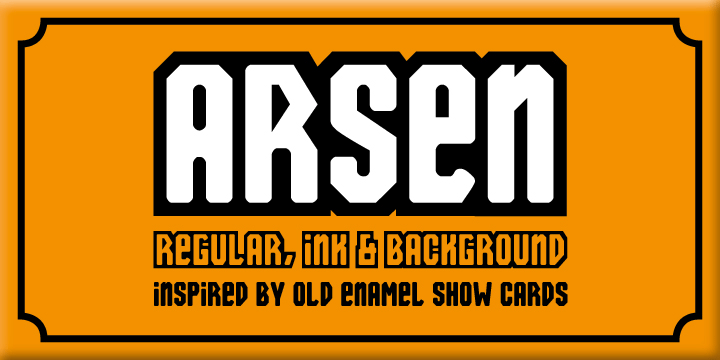 Arsen Regular Font preview