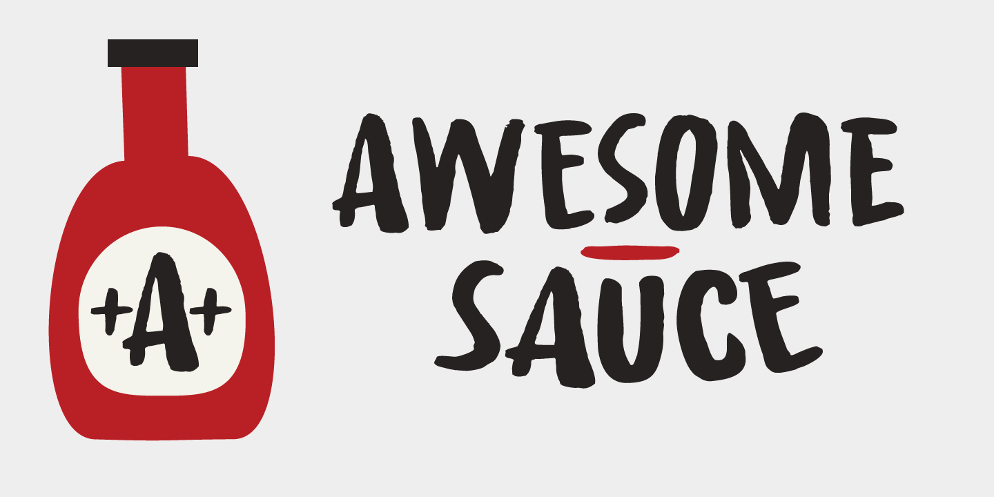 Awesome Sauce Regular Font preview