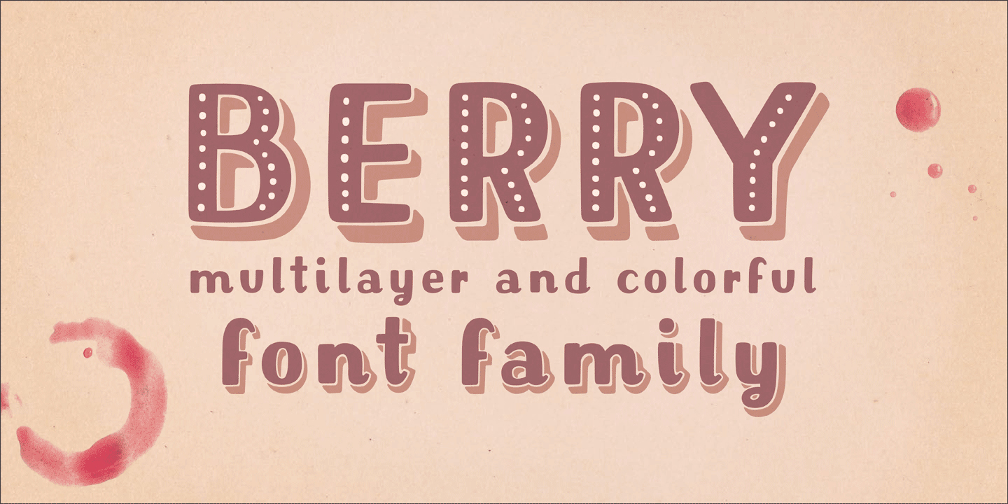 Berry Regular Font preview