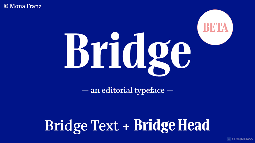 Bridge Font preview