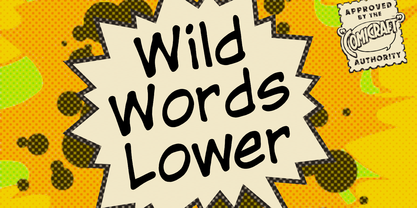 WildWords Lower Regular Font preview