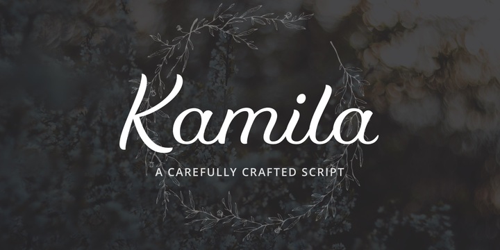 Kamila Regular Font preview