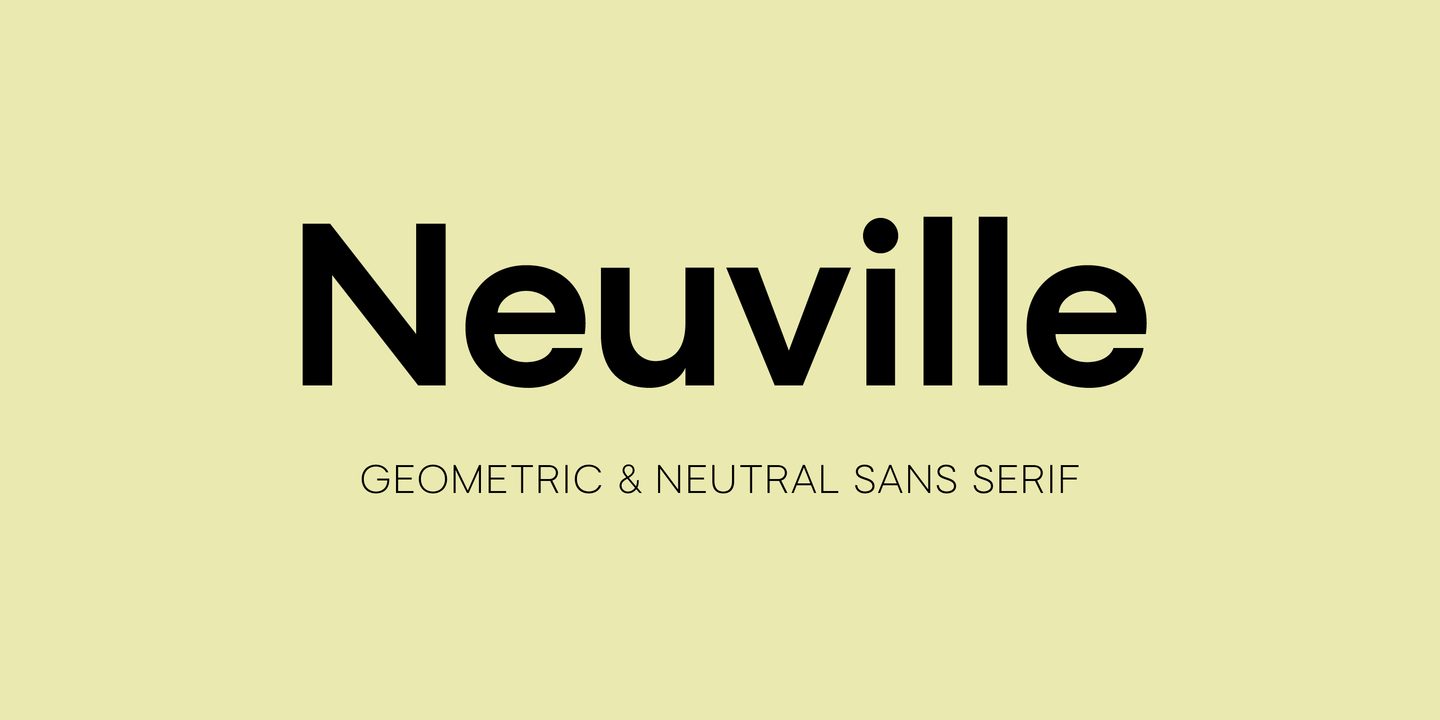 Neuville Regular Font preview
