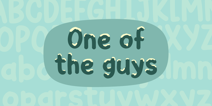 One of the guys Regular Font preview
