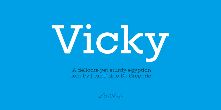 Vicky Light Font preview