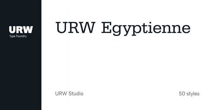 Egyptienne URW Font preview