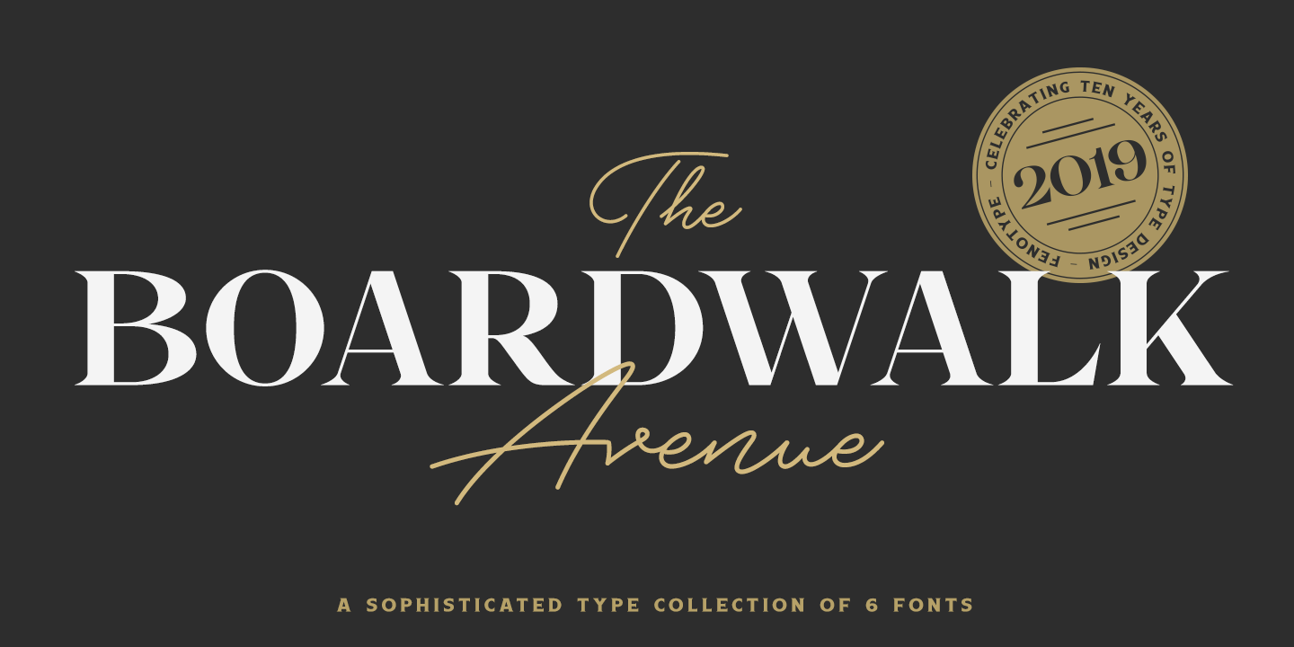 Boardwalk Avenue Antiqua Regular Font preview