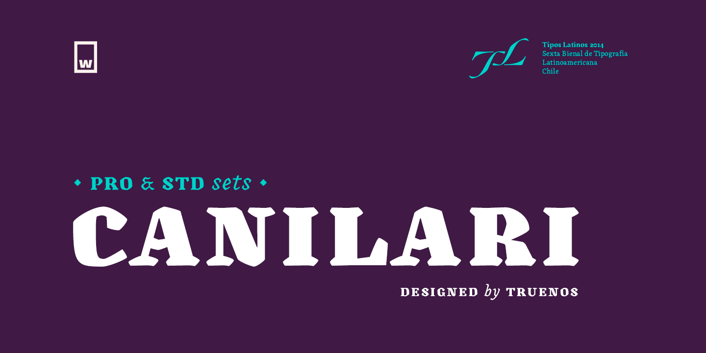 Canilari PRO Bold Italic Font preview