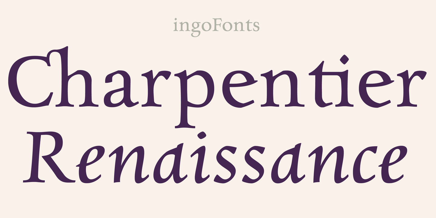 Charpentier Renaissance Pro Font preview