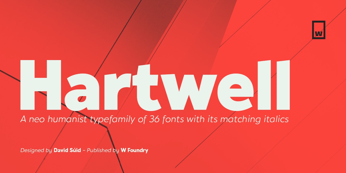 Hartwell Semibold italic Font preview