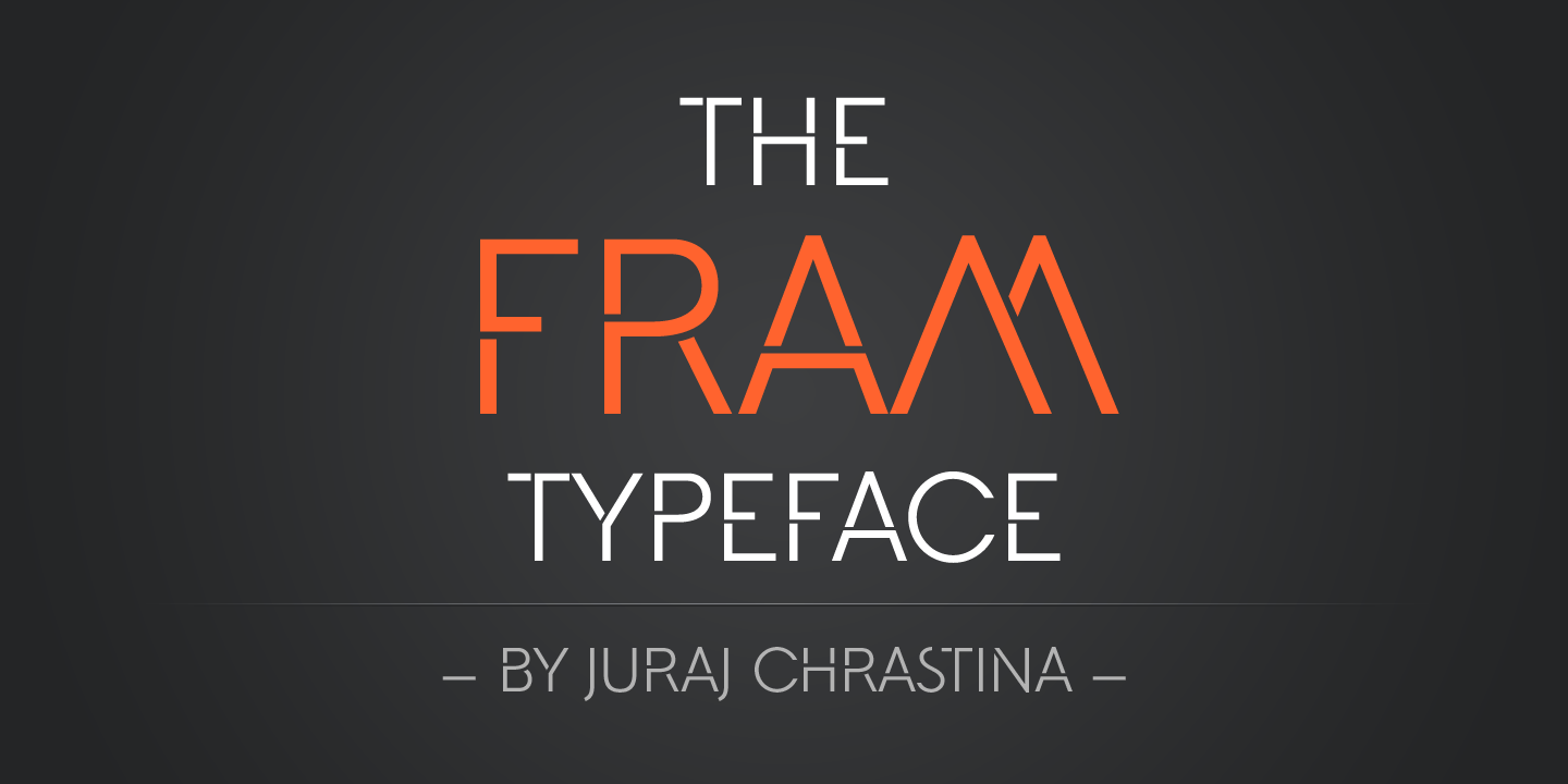 Fram L Font preview