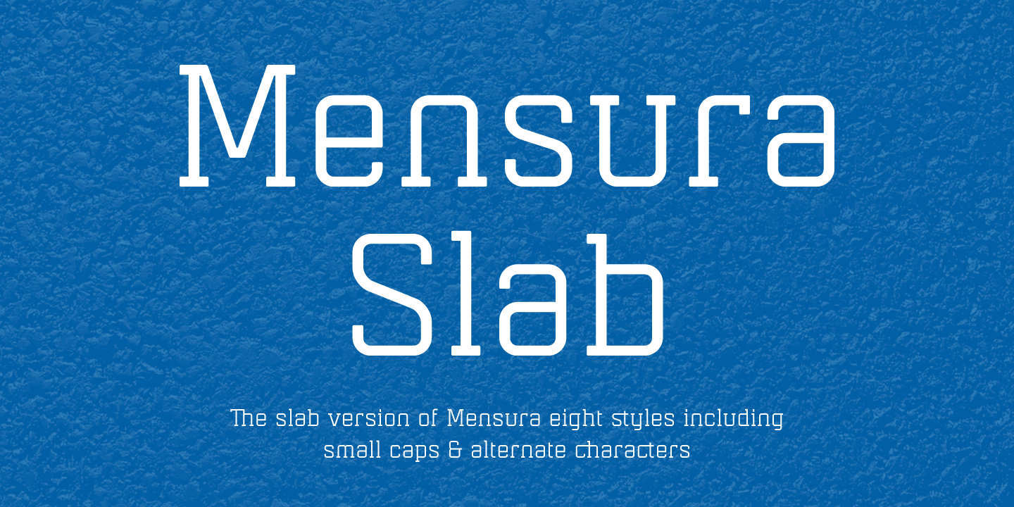 Mensura Slab Light Italic Font preview