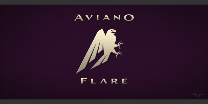 Aviano Flare Medium Font preview
