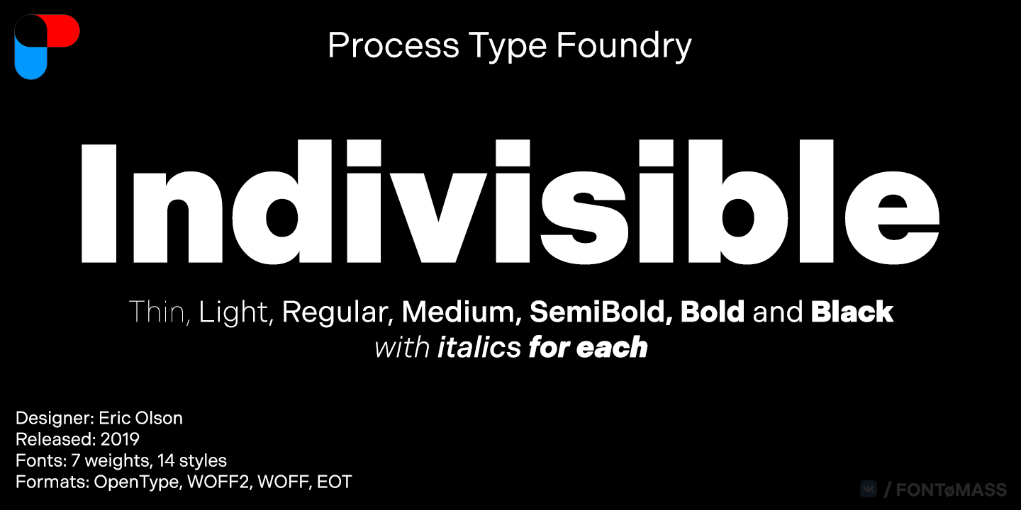 Indivisible Medium Font preview