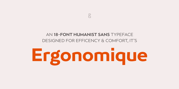 Ergonomique Medium Font preview
