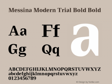 Messina Modern Regular Font preview