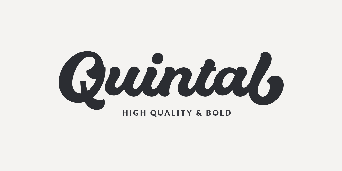 Quintal Script Bold Font preview