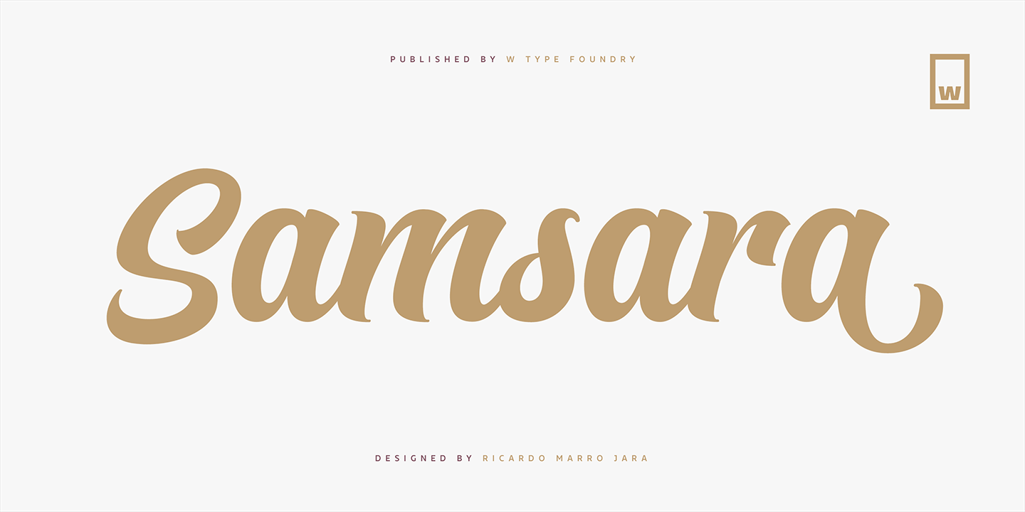 Samsara Regular Font preview