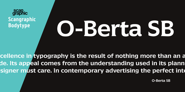 O-Berta SB Regular Font preview
