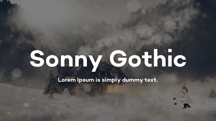 Sonny Gothic Cond Regular Font preview
