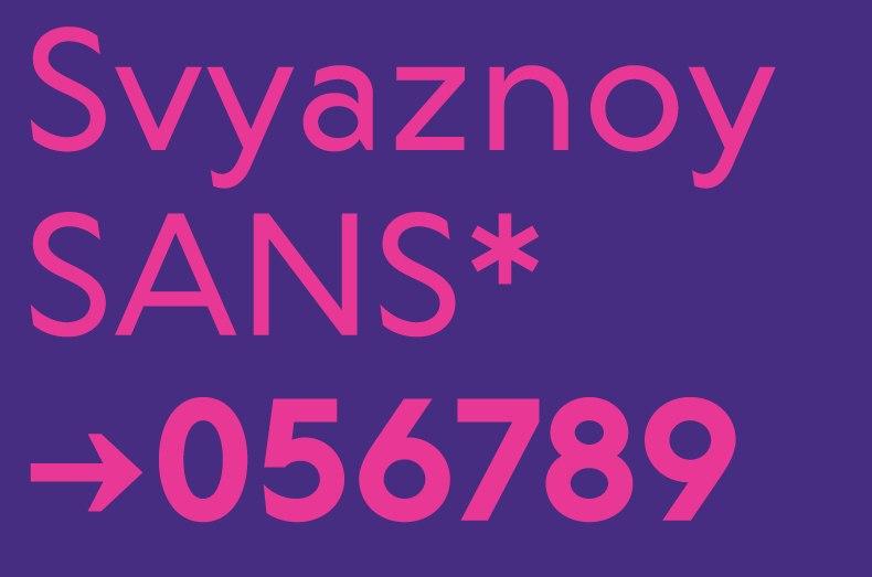 Svyaznoy Font preview