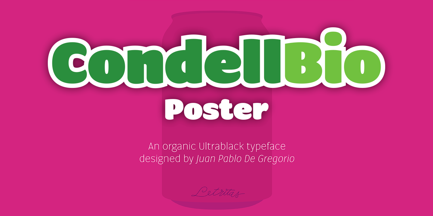 Condell Bio Poster Regular Font preview