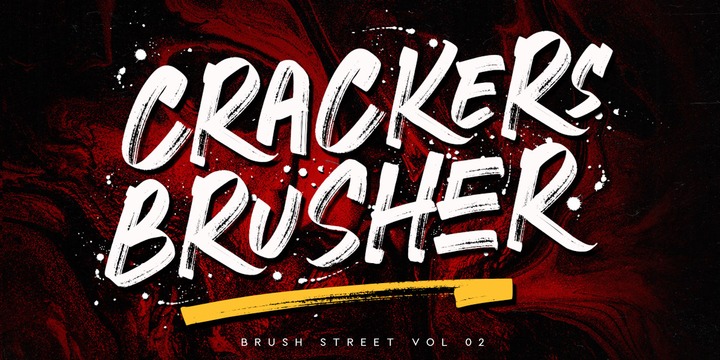 Crackers Brusher Regular Font preview