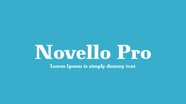 Novello Pro Regular Font preview