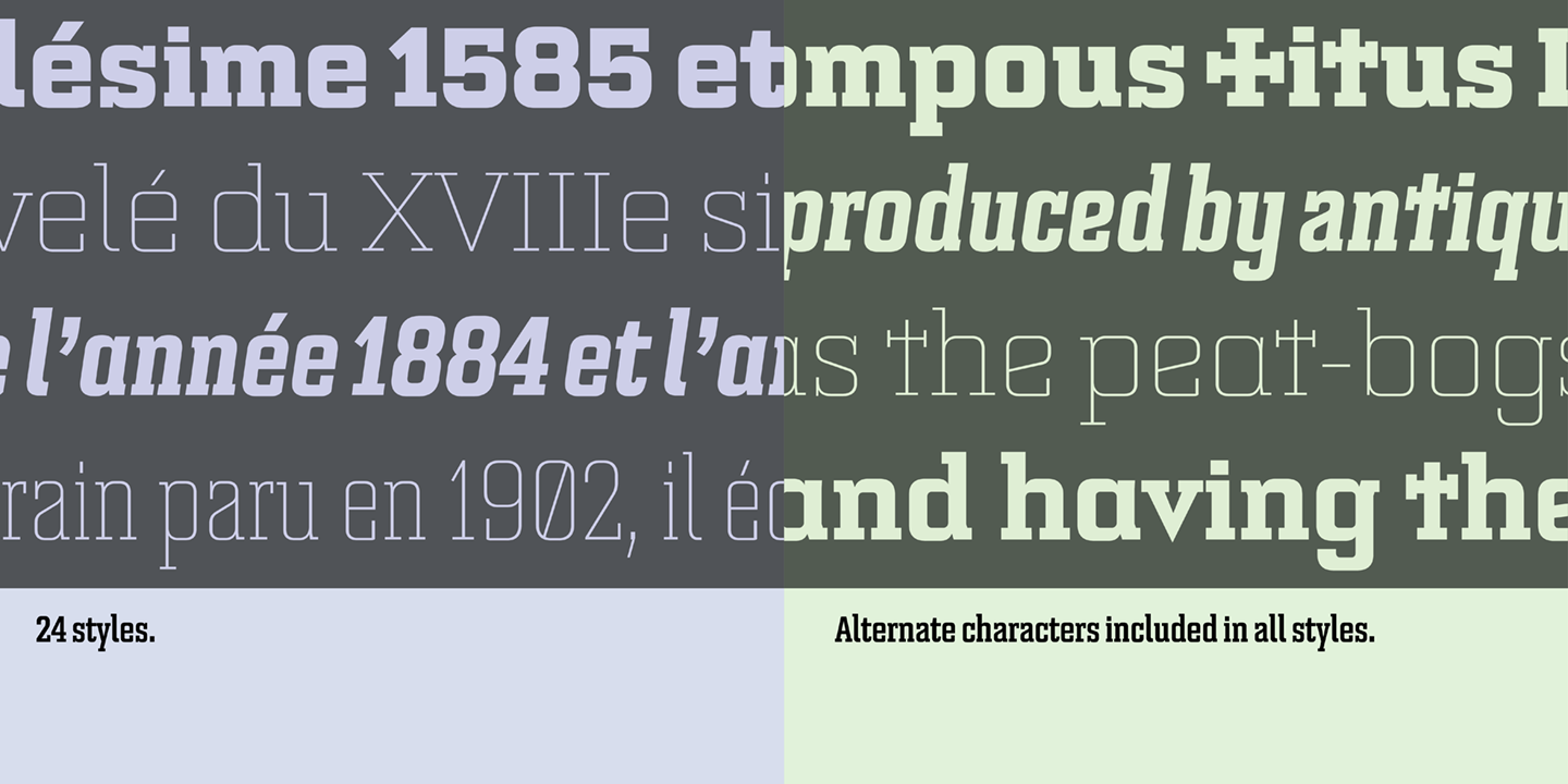 Bourgeois Slab Medium Font preview