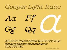Gooper Regular Font preview