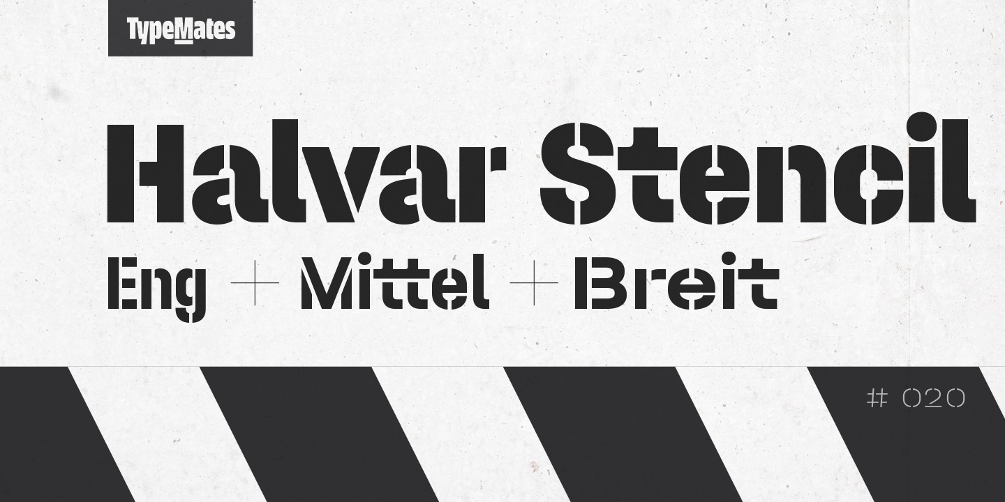 Halvar Stencil Engschrift BdMaxG Font preview